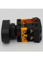 Self-adjusting Yellow Double Pointer Push Button Switch 10A AC220V