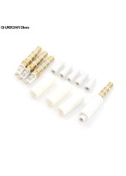 4Pieces 3.Stereo Headset Plug With Tail 4 Pole 3.5 Mm Audio Plug Jack Adaptor Connector 5mm Wholesale