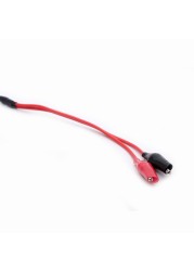 10pcs RG316 RF Coaxial Cable SMA Male Plug to Dual Alligator Clip Red and Black Tester Lead Wire Connector 50cm