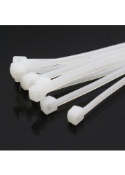 100pcs/pack 4*200mm width 2.7mm colorful factory standard self-locking plastic nylon cable ties, wire zip tie