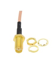 SMA Female to TS9 Male 90 Degree SMA Male 90 Degree Right Angle Y Type Splitter Combiner WiFi Antenna Extension Cable RG316 Pigtail Jumper