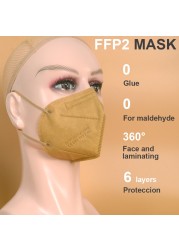 Mascarillas ffp2 reusable 6 layer ffp2masable approved healthy protective CE fpp2 mouth face mask ffp2 respirator for ash