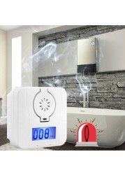 Smoke Detector Carbon Monoxide Gas Heating Alarm Security Alarm Lcd Photoelectric Detectors