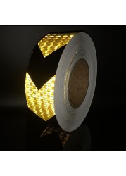 Car Styling Reflective Stickers Self Adhesive Warning Tape 50mm x 10m