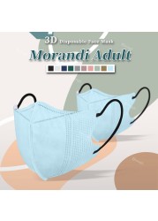 3d face mask kn95 morandi masarella ffp2 homolucada spain adutos mascarillas fpp2 negras 4 protective layer ce ffp2 black mask