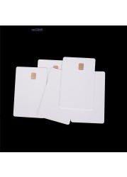 New 5pcs ISO Plastic IC With Chip SLE4442 Blank Smart Card Contact IC Card Safety White