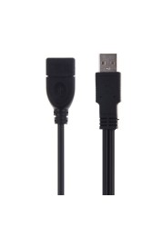 2 منفذ USB2.0 Hub USB 2.0 ذكر إلى 2 المزدوج USB أنثى جاك الفاصل محور الطاقة سلك مهايئ لكابل هاتف الكمبيوتر المحمول