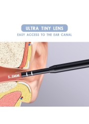 AN101 الأذن تنظيف المنظار كاميرا 5.5 مللي متر/3.9 مللي متر كاميرا صغيرة 3in1 البصرية خلال أذني USB الأذن ملعقة نوع-c الأذن منظار الأذن ل أندرويد