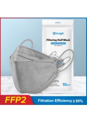 Elough 0370 ffp2masque noir mascarillas kn95 قناع سمك ffp2 قناع كوري fpp2 mascarillas