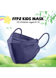 أقنعة إيلو FPP2 للأطفال 6-12 سنة الأسماك الكورية Mascarilla Infantil FPP2 قابلة لإعادة البيع 4 طبقات FFP2 KN95 قناع للأطفال