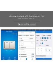جديد ewelink wifi الذكية اللاسلكية التبديل 4-6 مفتاح اللمس التبديل APP التحكم عن بعد توقيت مفتاح الإضاءة متوافق مع أليكسا جوجل