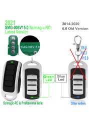 باب المرآب للتحكم عن بعد 433mhz قيادة المرآب 868MHz النسخ المتماثل فتحت باب المرآب المتداول رمز الارسال المراقب الماليأحدث إصدار Scimagic-RC SMG-008V15.0 جهاز تحكم عن بعد عالمي 280 ميجا هرتز -868 ميجا هرتز