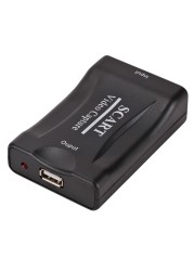 USB 2.0 Video Capture Card 1080P Scart Gaming Record Box Live Broadcast Recording Home Office DVD Grabber Plug and Play