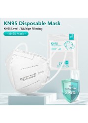 10-200 قطعة KN95 قناع ffp2 الوجه mascarilla fpp2 homologada 5 طبقات واقية mascarillas fp2 الالوان FFP2Mask mascherina ffpp2