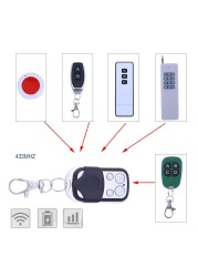 Universal 4 Channel Wireless RF Remote Control Duplicator Copy 315/433MHz Electric Gate Garage Door Key Switch Fob Controller