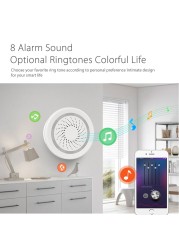 Haozee 3 in 1 WiFi Siren Connectivity with Temperature Humidity Sensor Tuya Smart Life Alexa Google Home