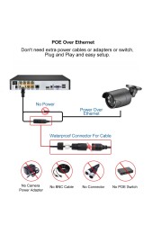 AZISHN 4MP POE IP كاميرا مصغرة في الهواء الطلق H.265 للرؤية الليلية CCTV المراقبة بالفيديو كشف الحركة كاميرا الأمن تنبيهات البريد الإلكتروني