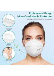 10-100pcs Black Filter FFP2 Mask KN95 Protective Face Mouth Masks ffp2fan FPP2 Mascarillas Mascherina ffp2 Reusable FFPP2