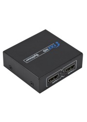 HDMI-compatible splitter Full HD 1080p video HDMI-compatible Switch Switcher 1X2 Split 1 in 2 out for HDTV DVD