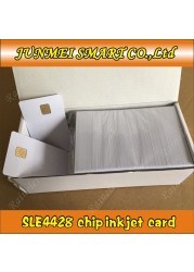 10pcs ISO7816 PVC Blank Card SLE4428 Chip 1K Contact IC Smart Rfid For Inkjet Printer