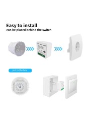 Mini Wifi Smart Switch Zigbee DIY Light Switches 10A 16A 2 Way Control Smart Home with Tuya Smart Life Alexa Alice Google Home