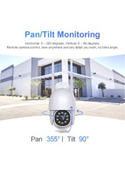 Security Protection Camera WiFi PTZ IP Camera Speed ​​Dome Outdoor Video Surveillance 1080P Auto Tracking IP66 Waterproof Camera