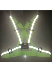 Rubber strips night running reflective belt protective gear reflective vest clothing riding driving protective clothing