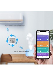 Tuya Zigbee Temperature Humidity Sensor Indoor Thermometer Smart Lifetime Detector Support Alexa Google Home