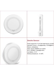 Home Security Products Personal Alarm 6pcs-kit Wifi Smoke Gas Detector Thermometer Motion Monitoring Door Friction Sensor