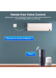 2022 KERUI Tuya Smart Socket WiFi EU Plug Adapter 16A Remote Voice Control Outlet Socket Work with Alexa Google Smart Assistant