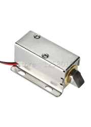 12V 0.8A Electronic Small Cabinet Lock Long Time Power Inclined Spring Bolt Solenoid Drawer Latch