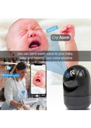 Mini Baby Monitor IP Camera Auto Tracking HD 1080p Indoor Home Camera Wifi IP Wireless Home Security CCTV Camera IR