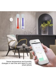 Tuya Smart Temperature Humidity Sensor Zigbee Indoor Real-time Monitor Thermometer Detector Smart Life Control For Alexa