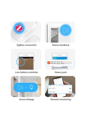 Tuya zibee 3.0 Door Window Sensor Security Protection Open Entry Detection Smart Home Alarm System Work with Alexa Google Home