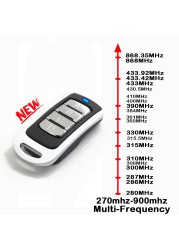 4 buttons universal garage remote 280mhz to 868mhz gate opener compatible multi brand garage door opener keychain for gate