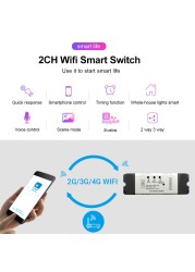 2CH WIFI الذكية التبديل تحكم عن باب المرآب فتاحة العمل مع اليكسا صدى جوجل المنزل eWeLink APP التحكم لا محور تتطلب