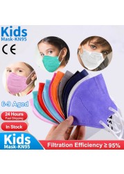 Mascarillas FPP2 Niños Masks 5-10 Years KN95 Kids FFP 2 Masque enfant 4 Layers ffp2mascarilla FFP2 Infantil CE