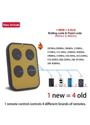 Universal Garage Door Gate Remote Control Duplicator 280-868MHz 433.92MHz Rolling Code Gate Control Garage Order