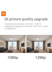 Xiaomi Mijia 2K Smart Camera Night Version 1296P HD 360 Angle Mi Home Security Indoor Camera WiFi Indoor WiFi Security Camera