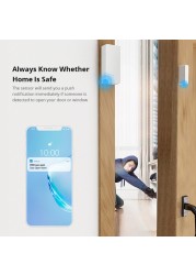 SONOFF DW2 Wifi Magnetic Window Door Sensor Open/Closed Smart Home eWeLink Remote Alerts Notification Security Alarm