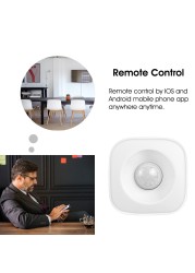 2022 TREEYE WiFi Human Body Sensor Wireless Smart Body Motion PIR Motion Sensor Zigbee Use With Tuya Gateway Smart Life App