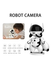 Wireless intelligent 1080P HD Childern's robot Camera with Wifi home security camera Wide Angle App Remote Cam