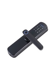 2022 Smart Tuya APP WIFI Phone Remote Control Electric Fingerprint Lock Password Code Number IC Card Door Lock With Key