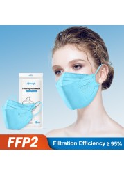 قناع الوجه fpp2 من mascarillas قناع الجهاز التنفسي fpp2 المعتمد kn95 CE جهاز التنفس ffp2fan mascherine ffp2 قابل لإعادة الاستخدام ffp3 maske