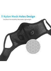 Face Mask 5 Layers Washable Mouth Masks With Respirator Activated Carbon Insert Respirator Proof Mask mascarilla PM023