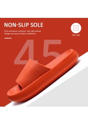 Thick Platform Home Bathroom Slippers Fashion Women Soft Sole EVA Indoor Slides Woman Sandals 2022 Summer Non-slip Flip Flops