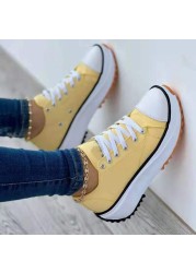 Canvas shoes women 2022 new fashionable canvas shoes breathable high-top casual women's shoes thick-soled lace-up shoes