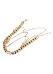 High Heels Shoes Chain Gold Decoration Women Rhinestone Shoe Charm Multilayer Pendant Chain Wedding Bridal Accessories