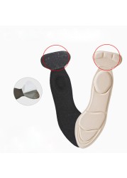 Women Thickening Massage Insoles Breathable Sweat-absorbent Heel Post Sticker Sneakers Pad Insert Shock Absorbing Pads