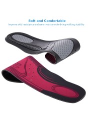 Elino Gel Sport Insoles Printed Mesh Shoe Pads Shock Absorption Feet Protector Insert Cushion Men Women Insoes for Sneaker